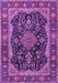 Machine Washable Persian Purple Traditional Area Rugs, wshtr2577pur