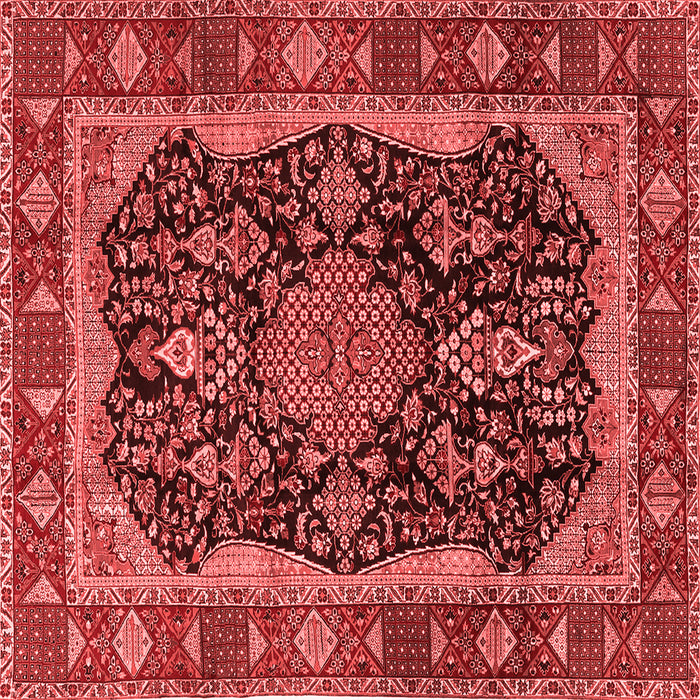 Machine Washable Persian Red Traditional Rug, wshtr2577red