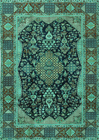 Persian Turquoise Traditional Rug, tr2577turq