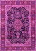 Machine Washable Persian Pink Traditional Rug, wshtr2577pnk