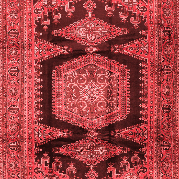 Machine Washable Persian Red Traditional Rug, wshtr2578red