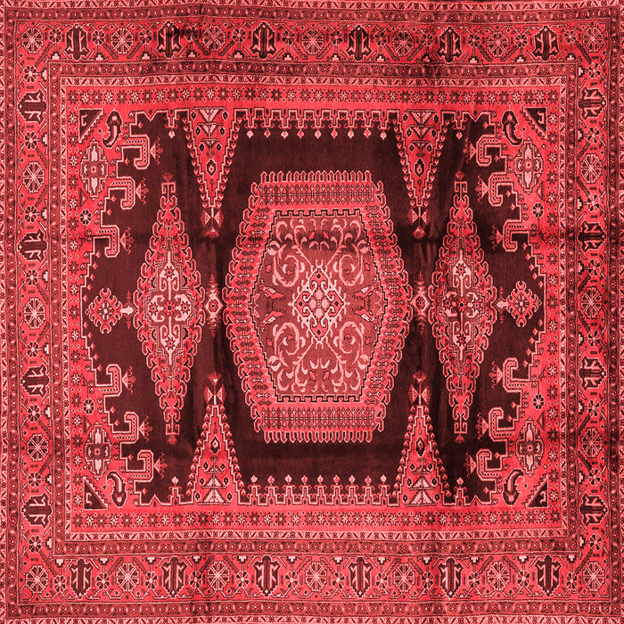 Machine Washable Persian Red Traditional Rug, wshtr2578red