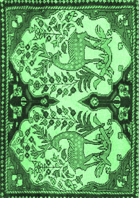 Persian Emerald Green Traditional Rug, tr2579emgrn