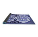 Sideview of Persian Blue Traditional Rug, tr2579blu