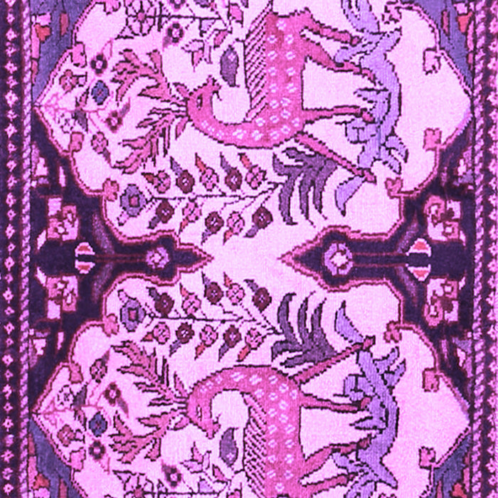 Machine Washable Persian Purple Traditional Area Rugs, wshtr2579pur