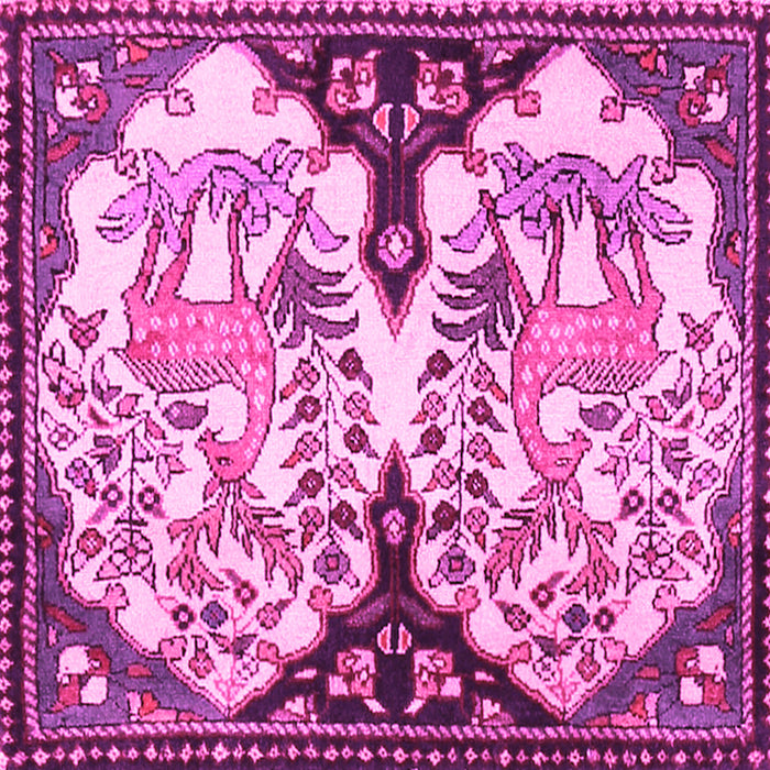 Square Persian Pink Traditional Rug, tr2579pnk