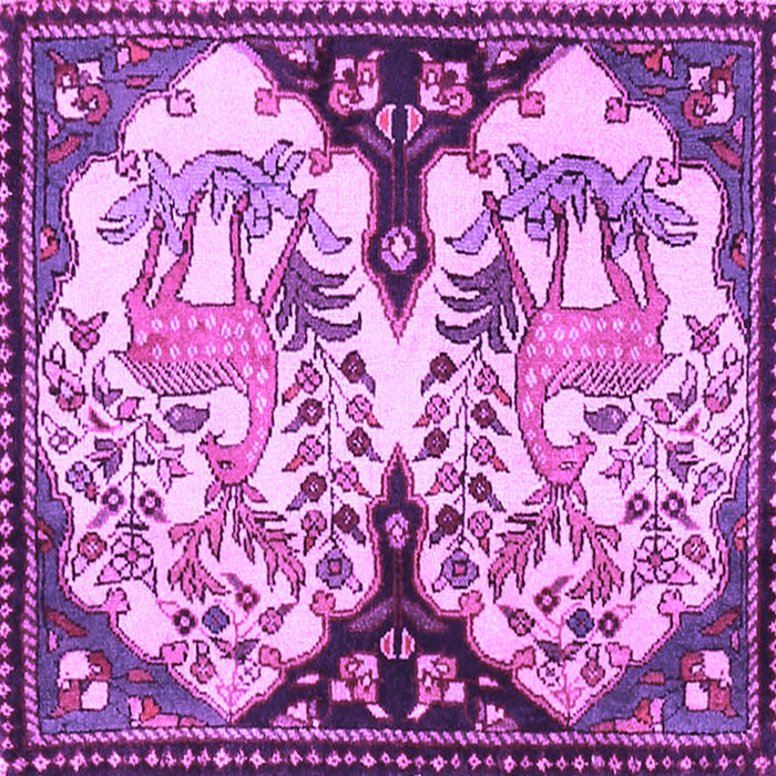 Square Persian Purple Traditional Rug, tr2579pur