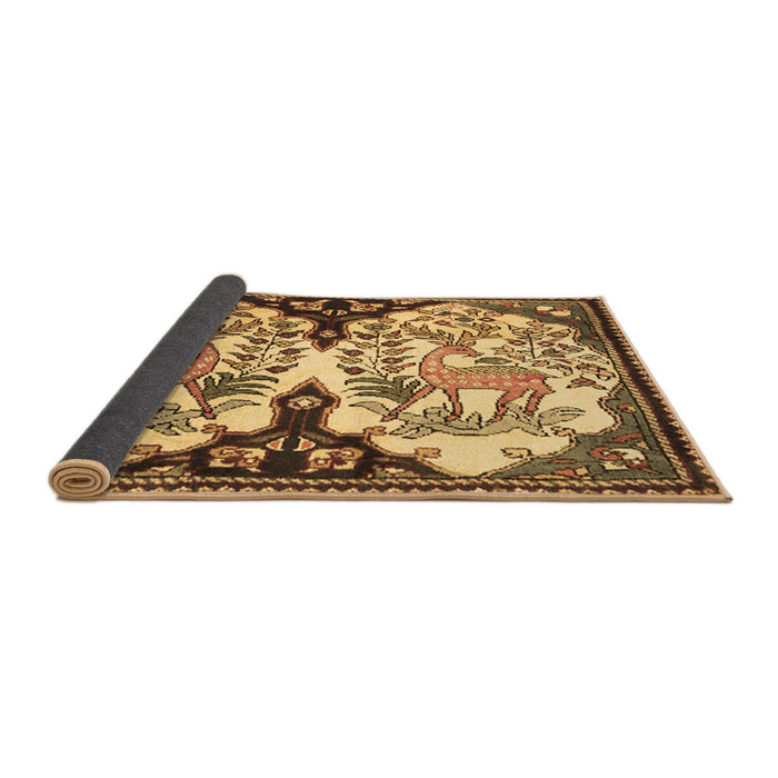 Sideview of Persian Brown Traditional Rug, tr2579brn