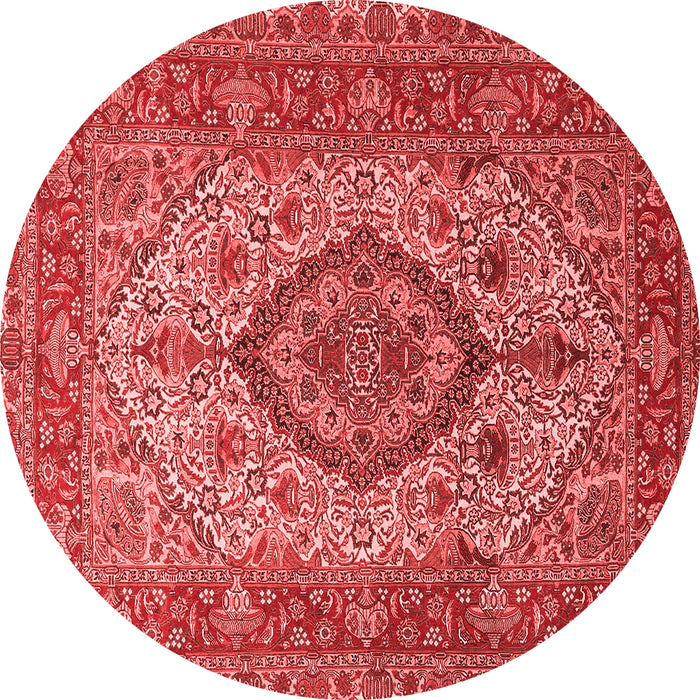 Medallion Red Traditional Rug, tr257red