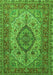 Medallion Green Traditional Rug, tr257grn