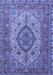 Medallion Blue Traditional Rug, tr257blu