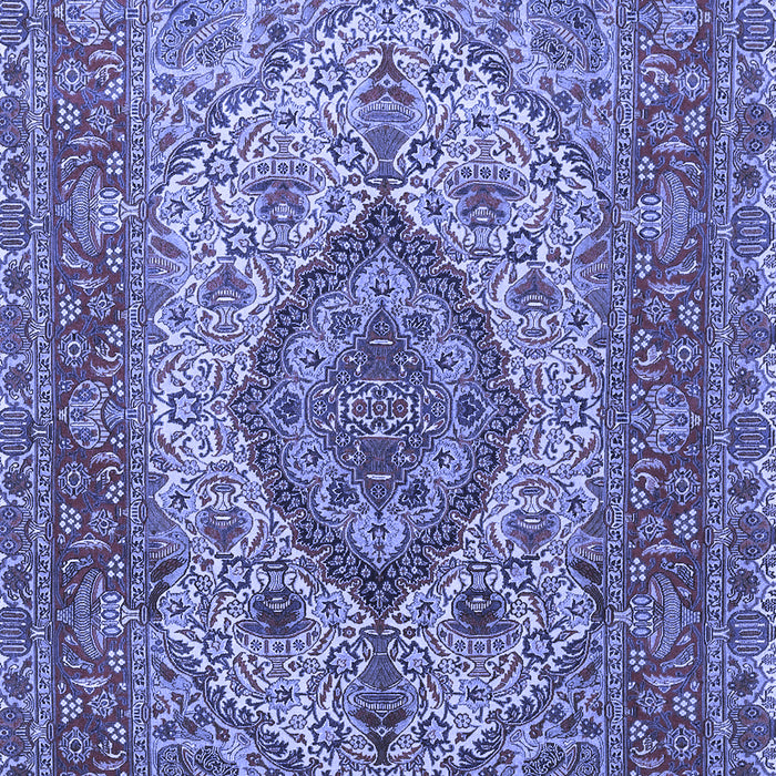 Medallion Blue Traditional Rug, tr257blu