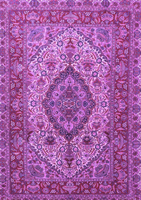 Medallion Purple Traditional Rug, tr257pur