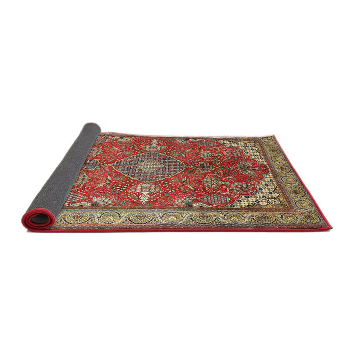 Sideview of Traditional Red Medallion Rug, tr258