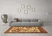 Machine Washable Animal Brown Traditional Rug in a Living Room,, wshtr2580brn