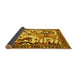 Sideview of Animal Yellow Traditional Rug, tr2580yw