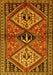 Machine Washable Persian Yellow Traditional Rug, wshtr2581yw