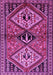 Machine Washable Persian Purple Traditional Area Rugs, wshtr2581pur