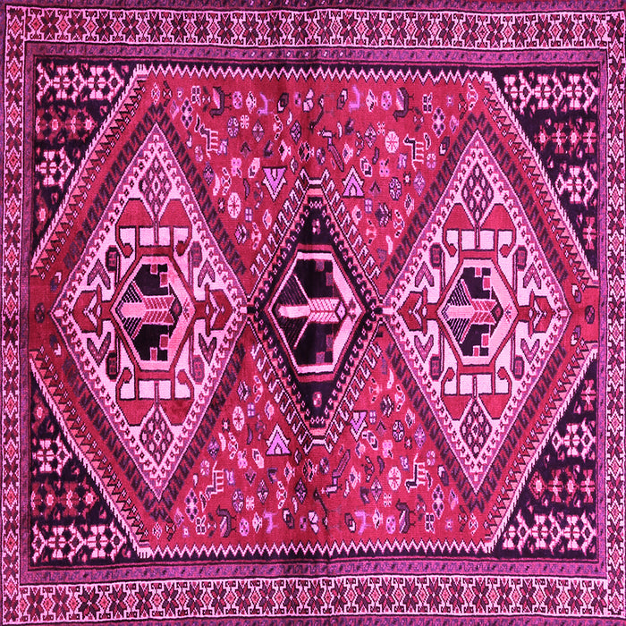 Square Persian Pink Traditional Rug, tr2581pnk
