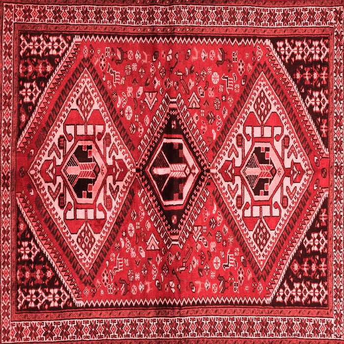 Machine Washable Persian Red Traditional Rug, wshtr2581red