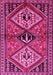 Machine Washable Persian Pink Traditional Rug, wshtr2581pnk