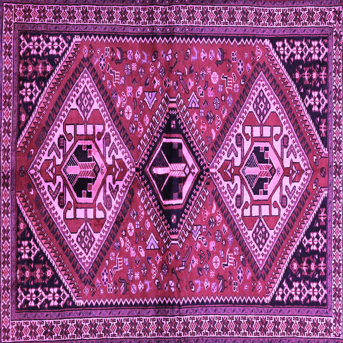Square Persian Purple Traditional Rug, tr2581pur