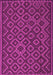 Machine Washable Southwestern Pink Country Rug, wshtr2582pnk