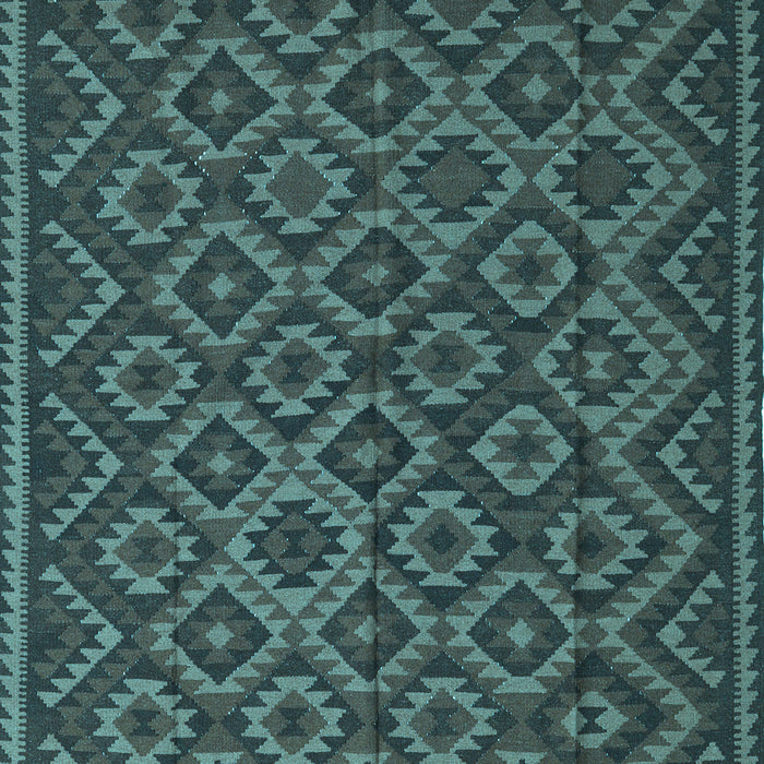 Southwestern Light Blue Country Rug, tr2582lblu