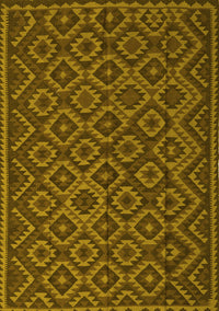 Southwestern Yellow Country Rug, tr2582yw