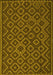 Southwestern Yellow Country Rug, tr2582yw