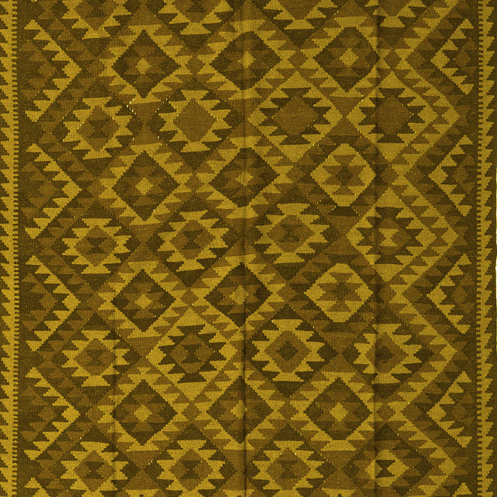 Southwestern Yellow Country Rug, tr2582yw