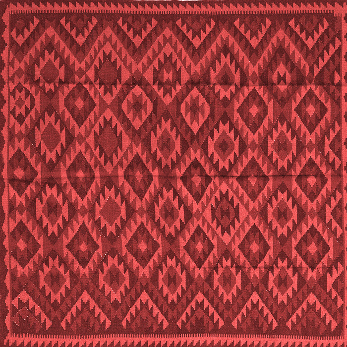 Machine Washable Southwestern Red Country Rug, wshtr2582red