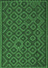 Southwestern Emerald Green Country Rug, tr2582emgrn