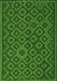 Southwestern Green Country Rug, tr2582grn