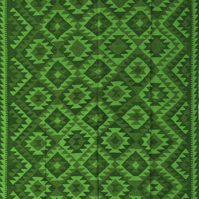 Southwestern Green Country Rug, tr2582grn