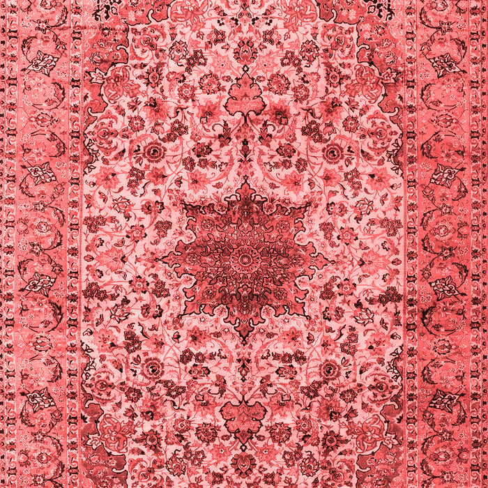 Machine Washable Persian Red Traditional Rug, wshtr2583red