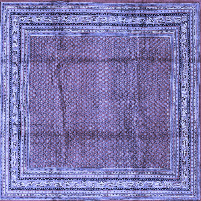 Square Persian Blue Traditional Rug, tr2584blu