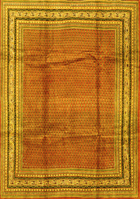 Persian Yellow Traditional Rug, tr2584yw