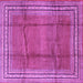 Square Persian Purple Traditional Rug, tr2584pur