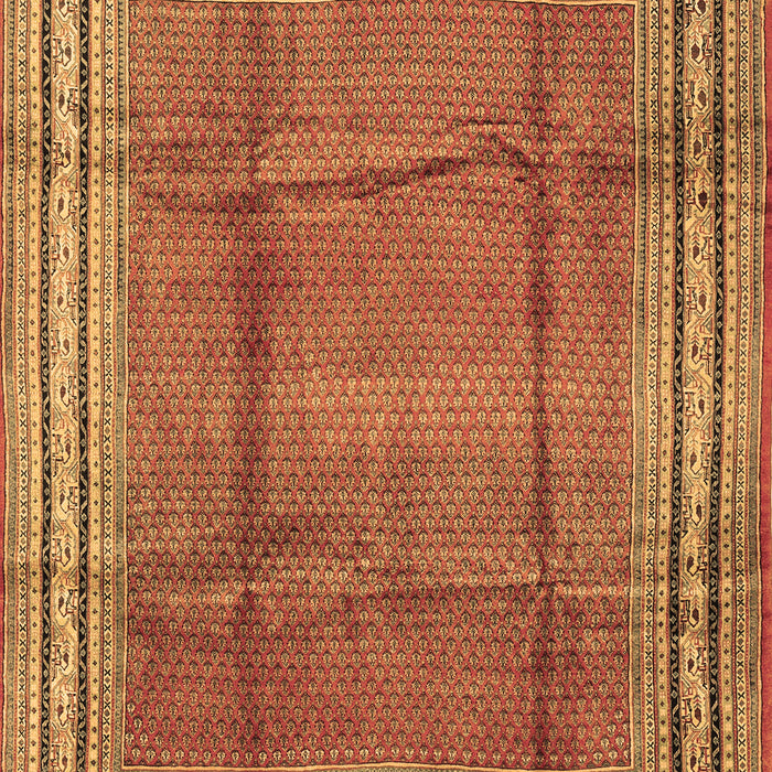 Machine Washable Persian Brown Traditional Rug, wshtr2584brn