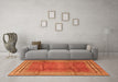 Machine Washable Persian Orange Traditional Area Rugs in a Living Room, wshtr2584org