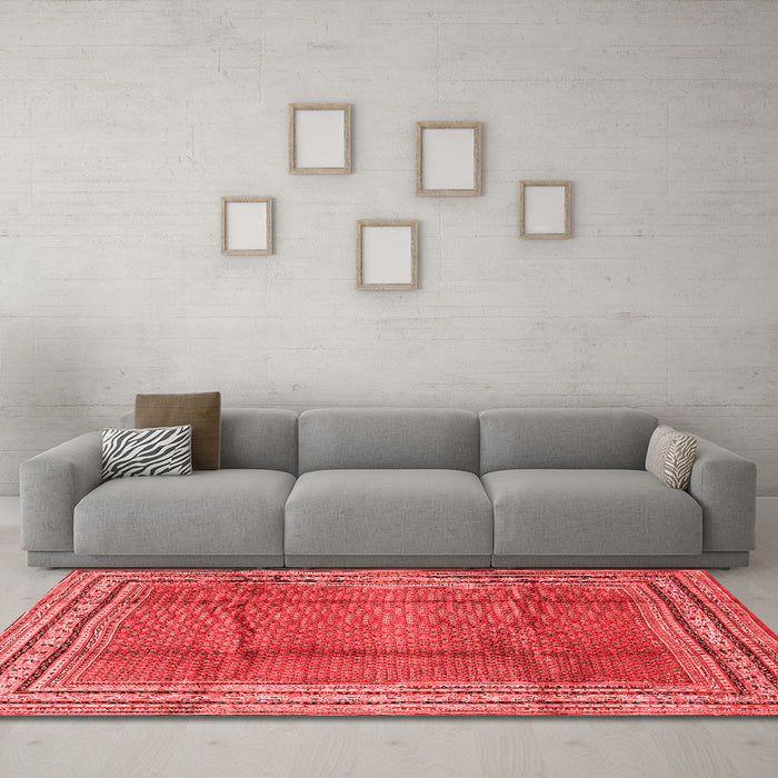 Traditional Red Washable Rugs