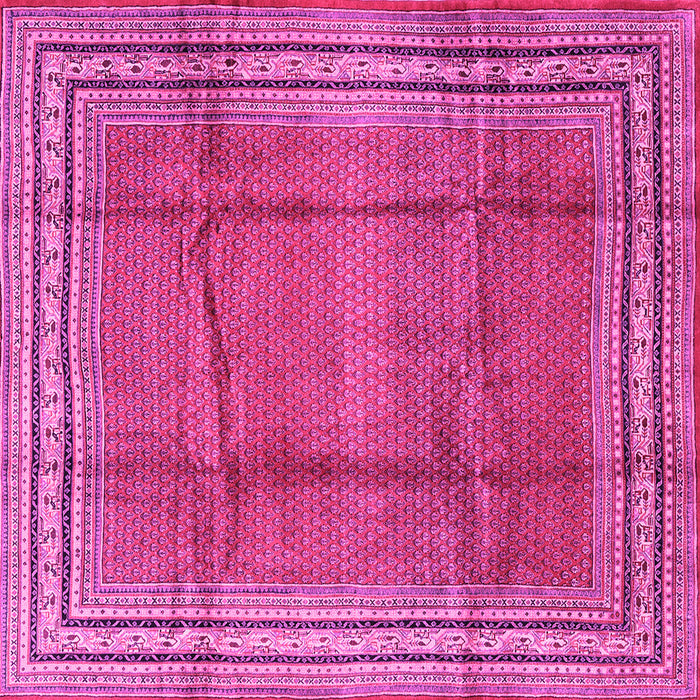 Square Persian Pink Traditional Rug, tr2584pnk