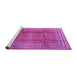 Sideview of Machine Washable Persian Purple Traditional Area Rugs, wshtr2584pur