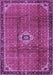 Machine Washable Persian Purple Traditional Area Rugs, wshtr2585pur