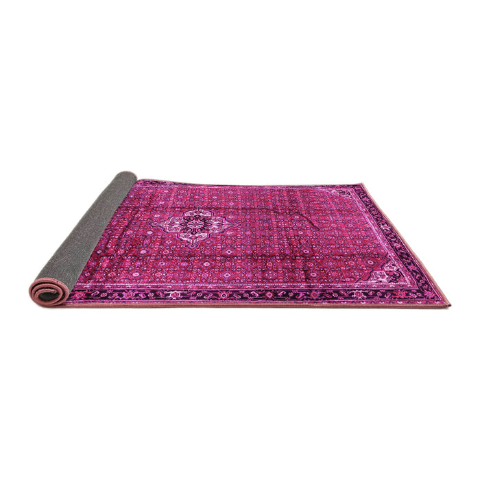 Sideview of Persian Pink Traditional Rug, tr2585pnk