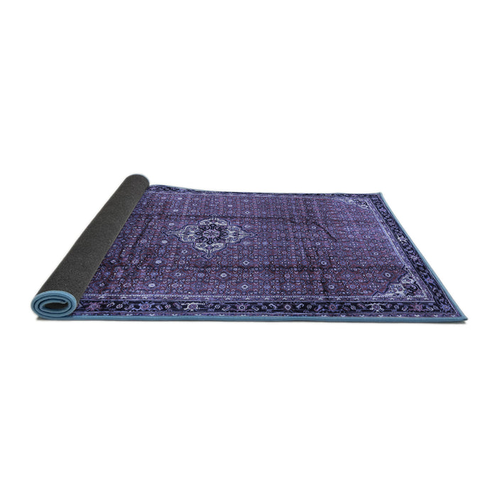 Sideview of Persian Blue Traditional Rug, tr2585blu