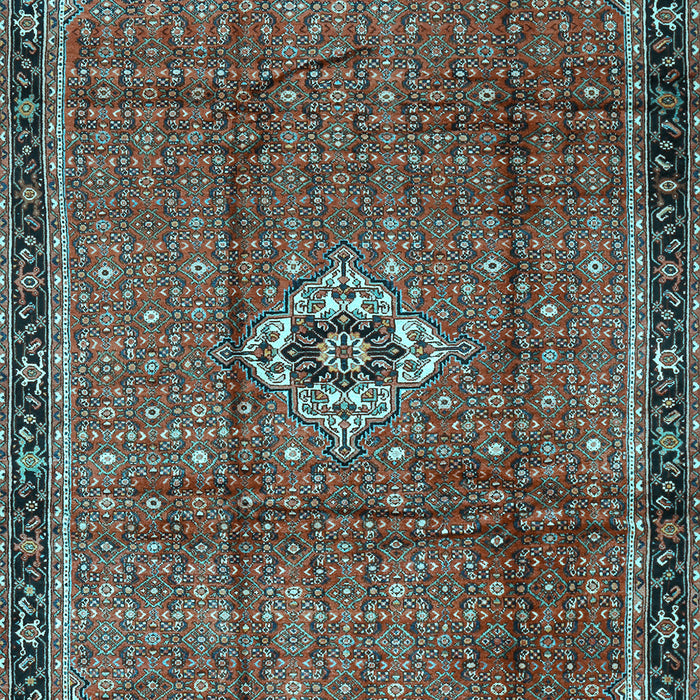 Machine Washable Persian Light Blue Traditional Rug, wshtr2585lblu