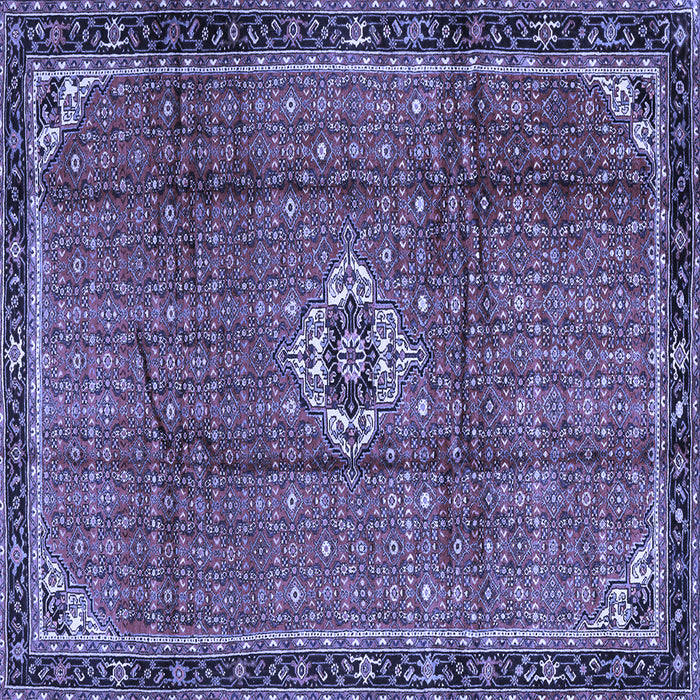 Square Persian Blue Traditional Rug, tr2585blu