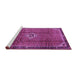 Sideview of Machine Washable Persian Purple Traditional Area Rugs, wshtr2585pur